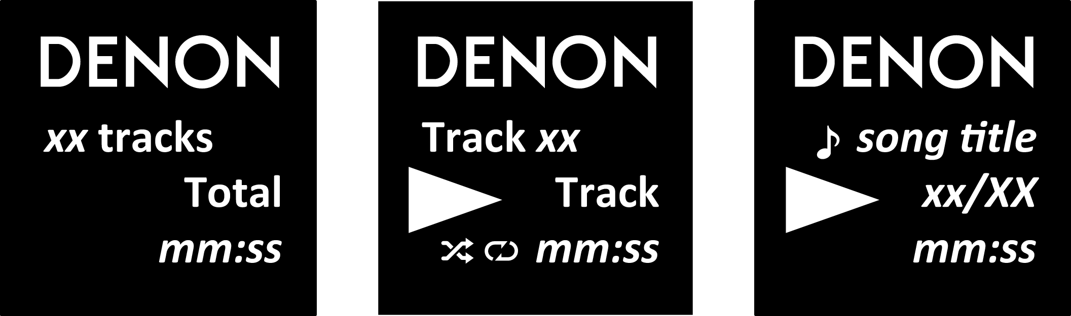 Name Disp DCD50 CD stop